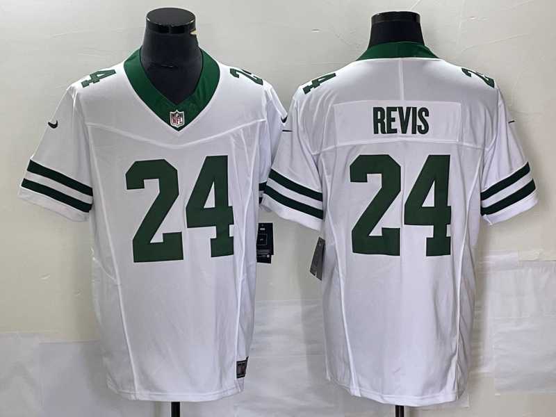 Men%27s New York Jets #24 Darrelle Revis White 2023 F.U.S.E. Vapor Limited Throwback Stitched Football Jersey->minnesota vikings->NFL Jersey